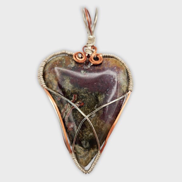 Red and Green Moss Agate