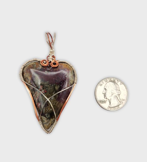 Red and Green Moss Agate