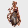 Purpurite wrapped in Copper