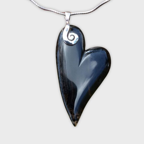 Montana Agate Heart Pendant