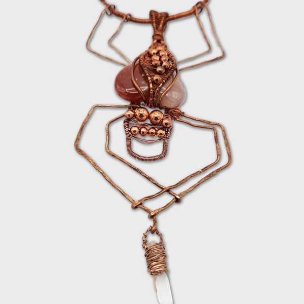 Copper Wire Hanging Spider