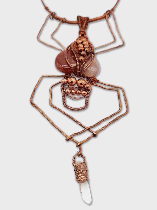 Copper Wire Hanging Spider